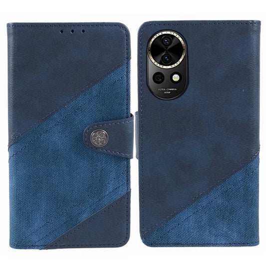 For Huawei nova 12 5G Cell Phone Case PU Leather Splicing Drop-proof Wallet Stand Cover