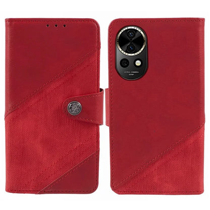 For Huawei nova 12 5G Cell Phone Case PU Leather Splicing Drop-proof Wallet Stand Cover