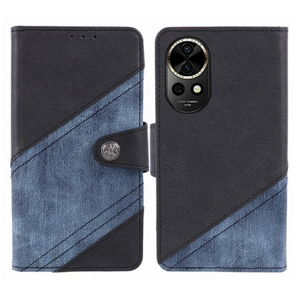 For Huawei nova 12 5G Cell Phone Case PU Leather Splicing Drop-proof Wallet Stand Cover