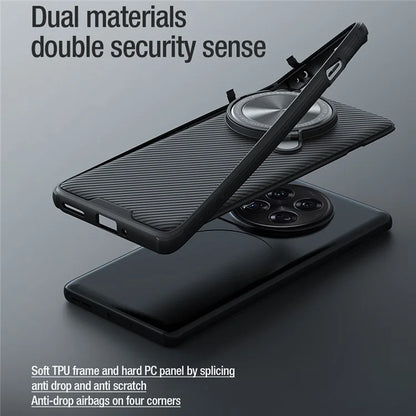 NILLKIN CamShield Prop Series for OnePlus 12 5G Case Kickstand PC+TPU Phone Cover