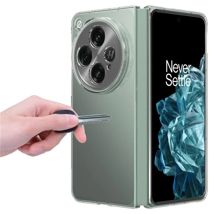 For OnePlus Open / Find N3 5G Transparent Phone Case Acrylic Folding Phone Cover