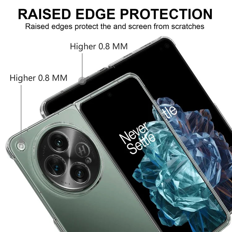 For OnePlus Open / Find N3 5G Transparent Phone Case Acrylic Folding Phone Cover