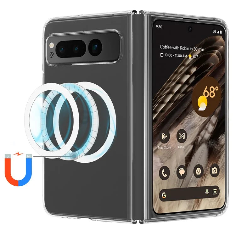 For Google Pixel Fold Magnetic Case Compatible with MagSafe Acrylic Drop-resistant Phone Cover