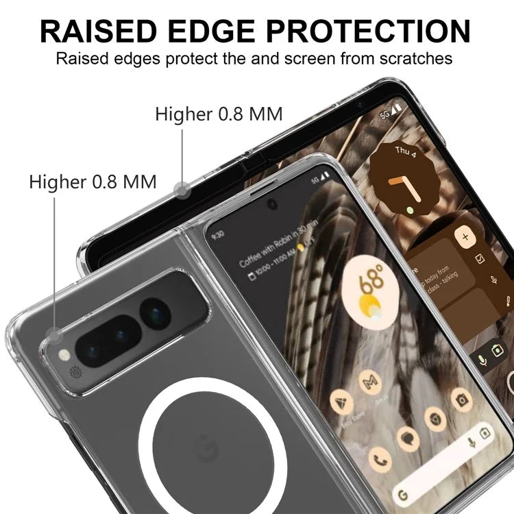 For Google Pixel Fold Magnetic Case Compatible with MagSafe Acrylic Drop-resistant Phone Cover