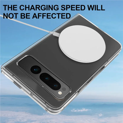 For Google Pixel Fold Magnetic Case Compatible with MagSafe Acrylic Drop-resistant Phone Cover