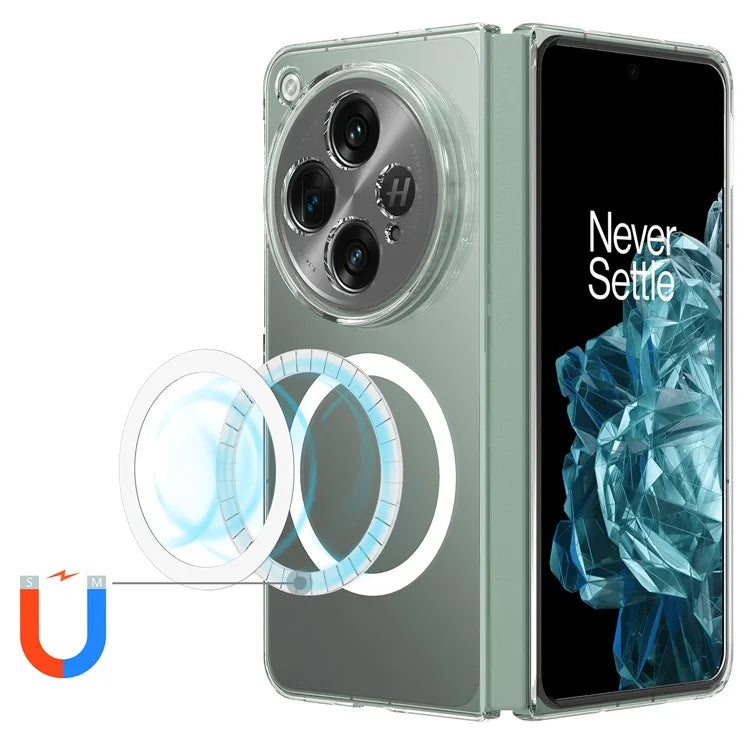 For OnePlus Open Case Slim-Fit Acrylic Protective Cover Compatible with MagSafe