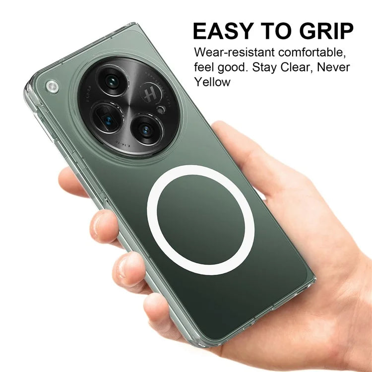 For OnePlus Open Case Slim-Fit Acrylic Protective Cover Compatible with MagSafe