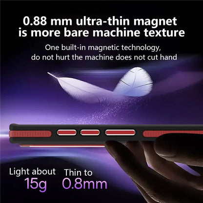 For Samsung Galaxy S23 Ultra Case Slim-Fit TPU+PC Protective Shell Compatible with MagSafe