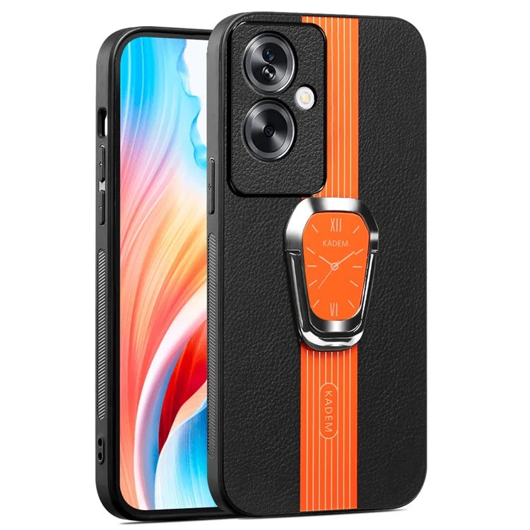 KADEM For Oppo A79 5G / A2 5G Cell Phone Cases Electroplating Watch Pattern Cover with Kickstand