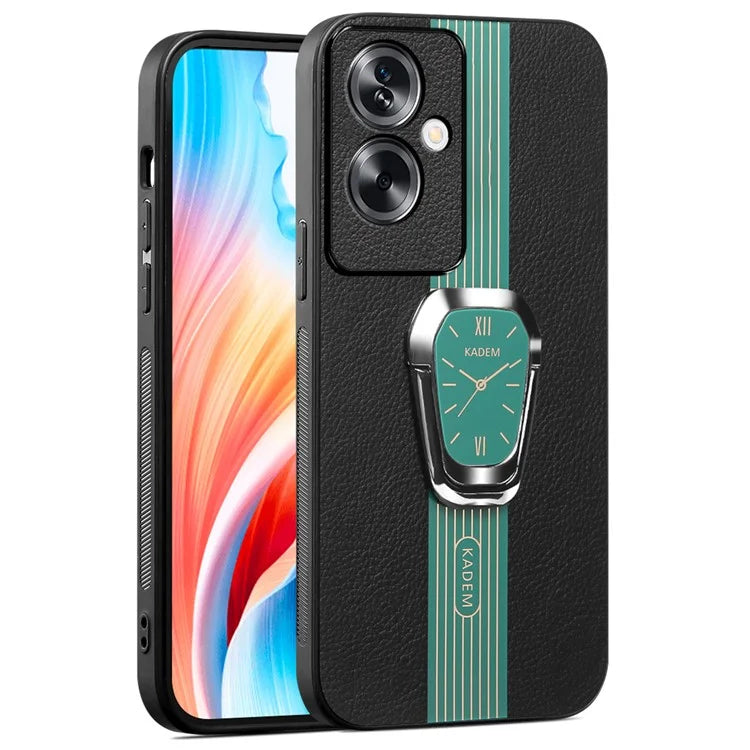 KADEM For Oppo A79 5G / A2 5G Cell Phone Cases Electroplating Watch Pattern Cover with Kickstand