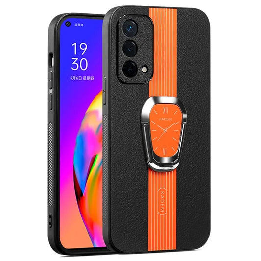 KADEM For Oppo F19 / F19s / A74 4G / A95 4G / Reno6 Lite Kickstand Cases Electroplating Cell Phone Cover