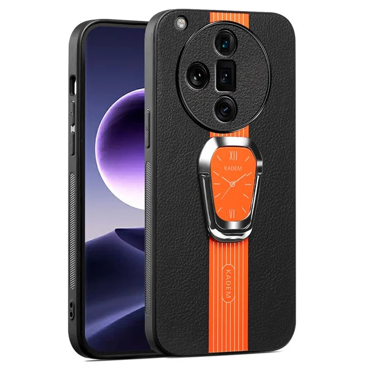 KADEM For Oppo Find X7 Ultra Case Electroplating Kickstand Phone Shell