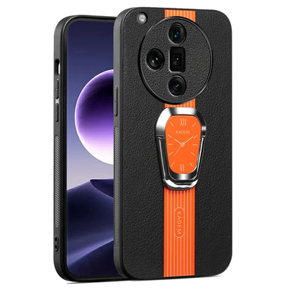KADEM For Oppo Find X7 Ultra Case Electroplating Kickstand Phone Shell