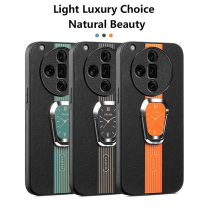 KADEM For Oppo Find X7 Ultra Case Electroplating Kickstand Phone Shell