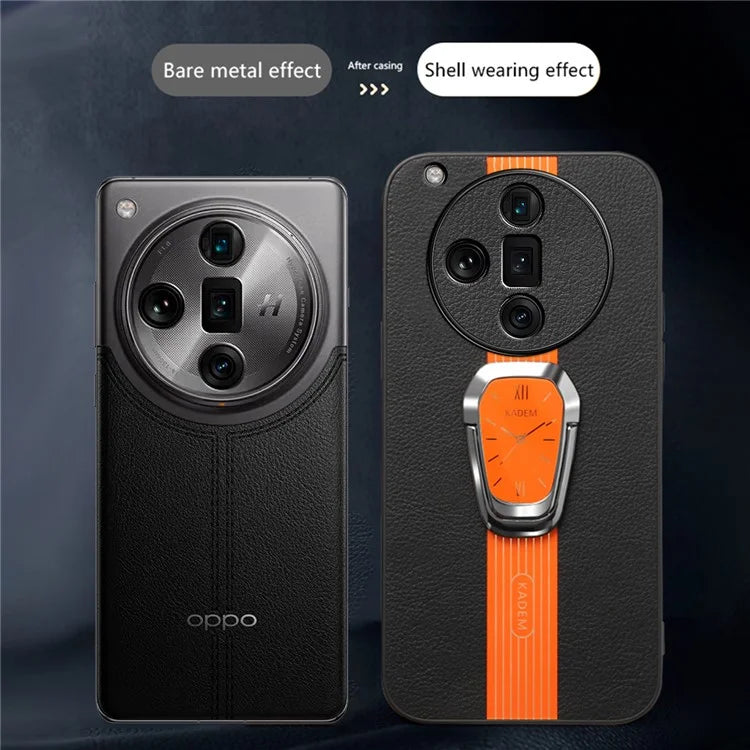 KADEM For Oppo Find X7 Ultra Case Electroplating Kickstand Phone Shell