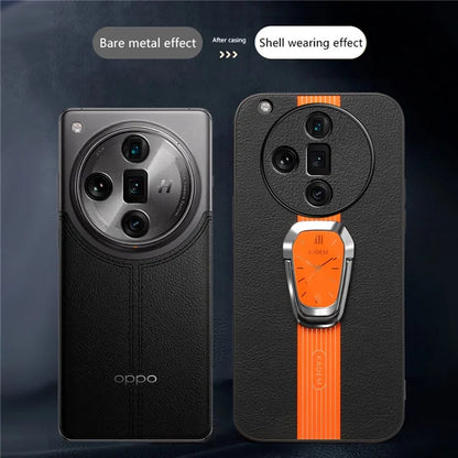KADEM For Oppo Find X7 Ultra Case Electroplating Kickstand Phone Shell