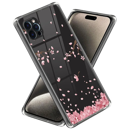 For iPhone 15 Pro Max Pattern Printing Case TPU Phone Back Cover
