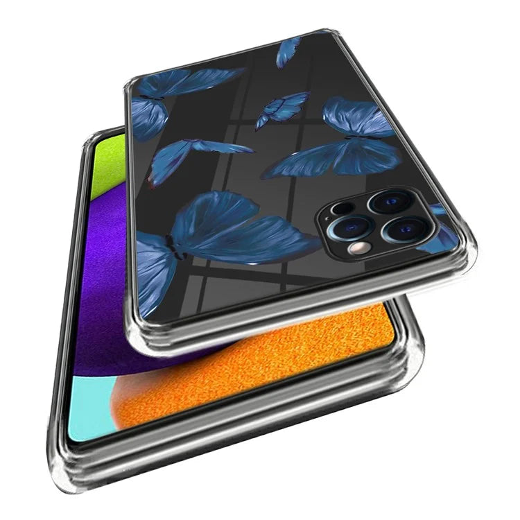 For iPhone 15 Pro Max Pattern Printing Case TPU Phone Back Cover