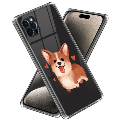 For iPhone 15 Pro Max Pattern Printing Case TPU Phone Back Cover