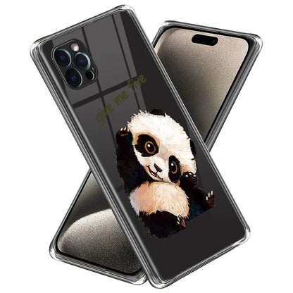 For iPhone 15 Pro Max Pattern Printing Case TPU Phone Back Cover