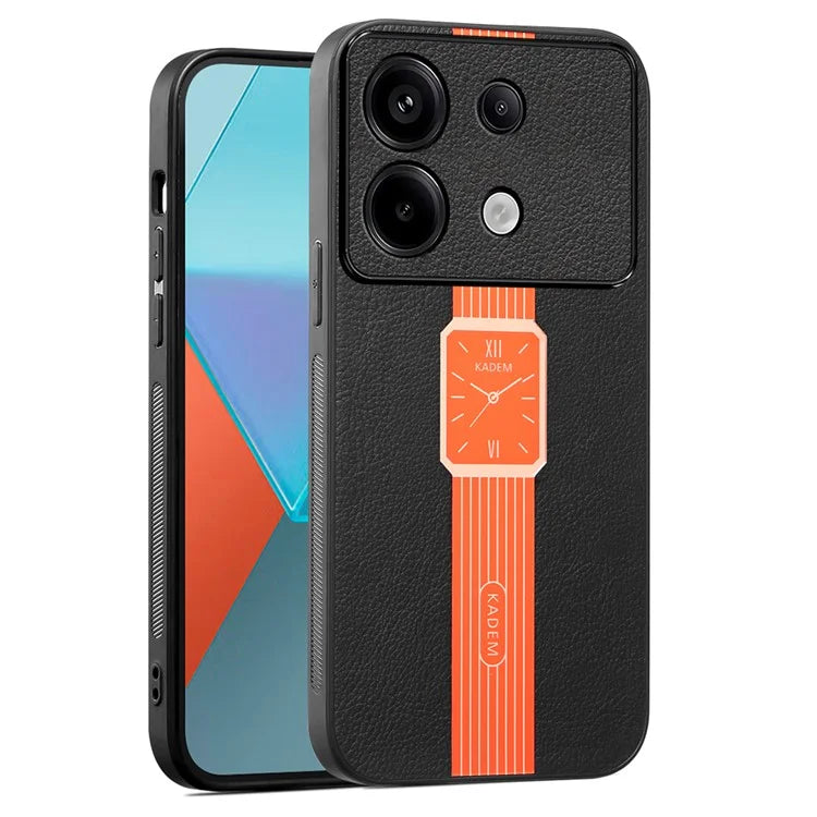 KADEM For Xiaomi Redmi Note 13 4G Electroplating PU+Acrylic+TPU Cell Phone Case