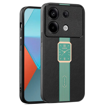 KADEM For Xiaomi Redmi Note 13 4G Electroplating PU+Acrylic+TPU Cell Phone Case
