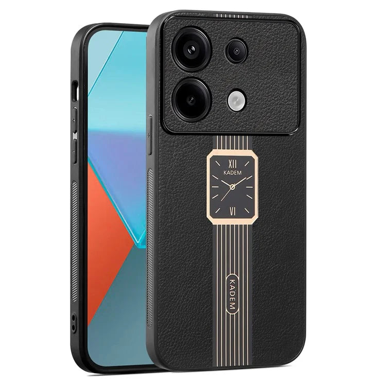 KADEM For Xiaomi Redmi Note 13 4G Electroplating PU+Acrylic+TPU Cell Phone Case