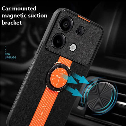 KADEM For Xiaomi Redmi Note 13 4G Cover Ring Kickstand Electroplating Cell Phone Cases