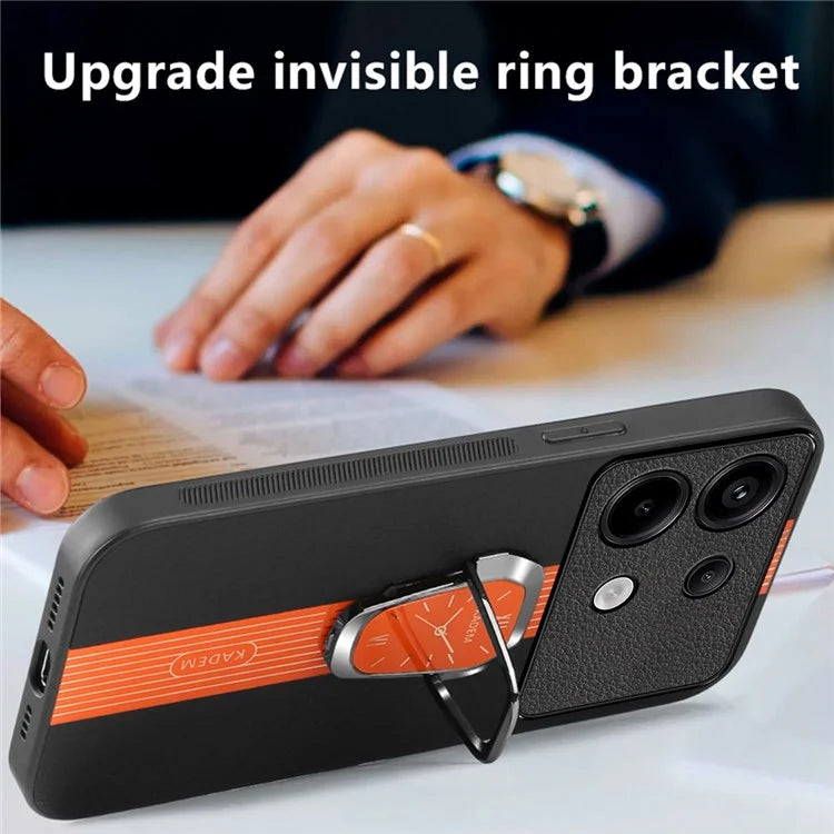 KADEM For Xiaomi Redmi Note 13 4G Cell Phone Case Electroplating Watch Pattern Design Shell