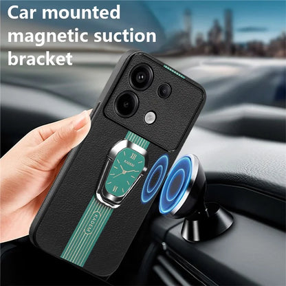 KADEM For Xiaomi Redmi Note 13 4G Cell Phone Case Electroplating Watch Pattern Design Shell