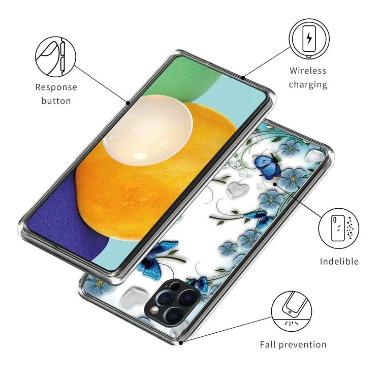 For iPhone 15 Pro Soft TPU Phone Case Pattern Printing Phone Cover