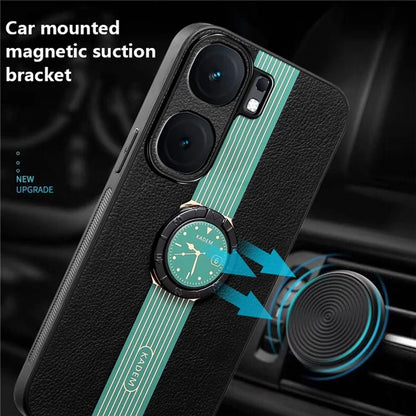 KADEM For vivo iQOO Neo9 5G Cover Ring Kickstand Anti-scratch Electroplating Cell Phone Case
