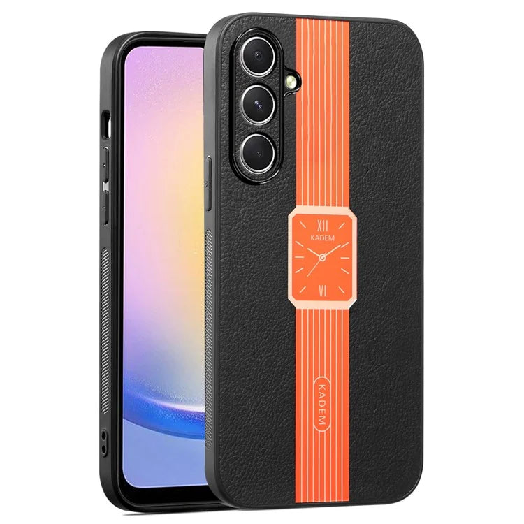 KADEM For Samsung Galaxy A25 5G (Global) (161.0 x 76.5 x 8.3mm) Cell Phone Case Watch Pattern Back Cover