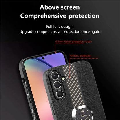 KADEM For Samsung Galaxy A35 5G Cell Phone Case Anti-drop Leather+TPU+Acrylic Cover