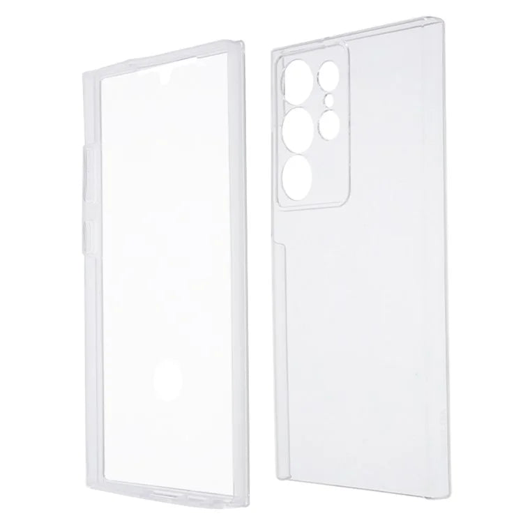 For Samsung Galaxy S24 Ultra Case Acrylic + TPU Phone Cover with PET Film All-Around Protection