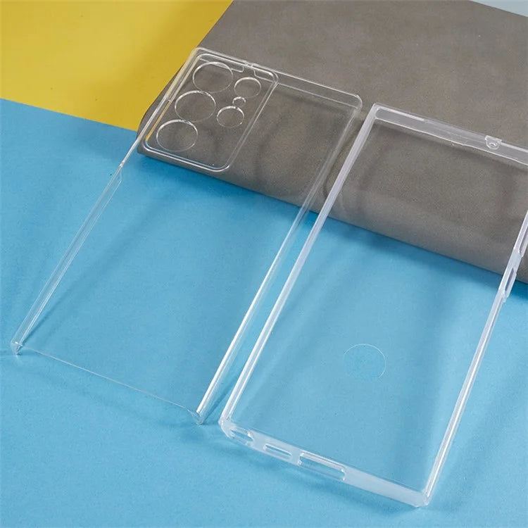 For Samsung Galaxy S24 Ultra Case Acrylic + TPU Phone Cover with PET Film All-Around Protection