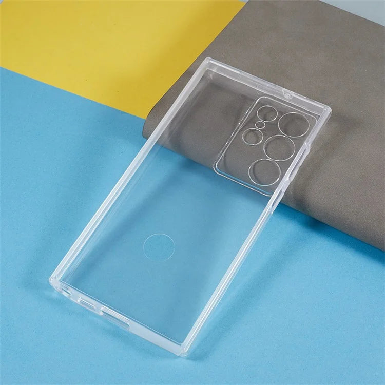 For Samsung Galaxy S24 Ultra Case Acrylic + TPU Phone Cover with PET Film All-Around Protection