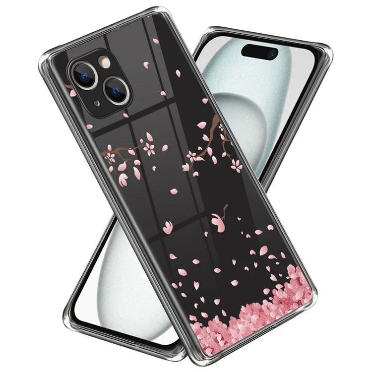 Phone Case for iPhone 15 Pattern Printing Soft TPU Phone Cover