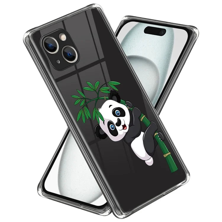 Phone Case for iPhone 15 Pattern Printing Soft TPU Phone Cover