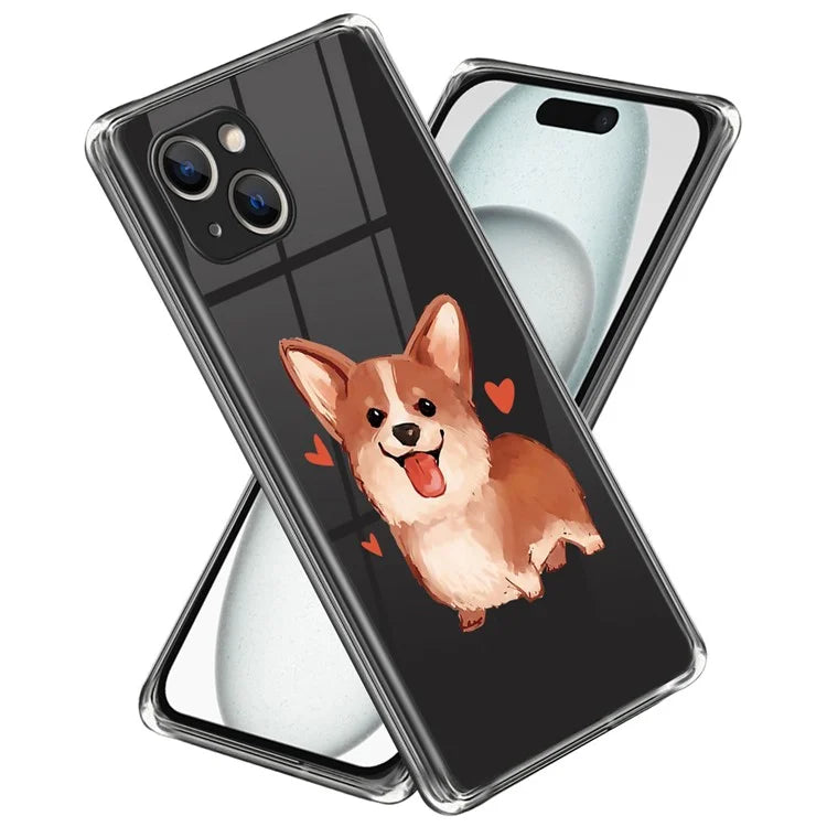 Phone Case for iPhone 15 Pattern Printing Soft TPU Phone Cover