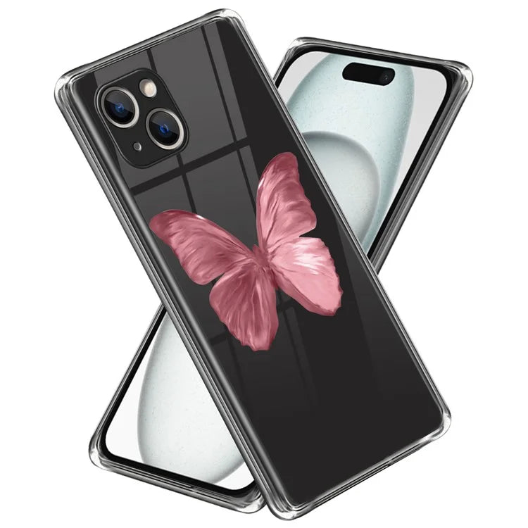 Phone Case for iPhone 15 Pattern Printing Soft TPU Phone Cover