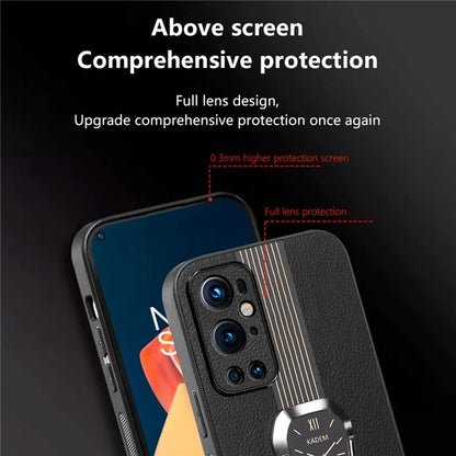 KADEM For OnePlus 9 Pro 5G Case Electroplated Folding Kickstand Watch Pattern Drop-proof Phone Cover