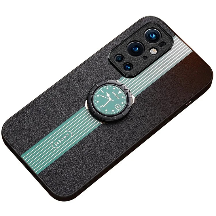 KADEM For OnePlus 9 Pro 5G Ring Kickstand Cover Watch Pattern Cell Phone Case