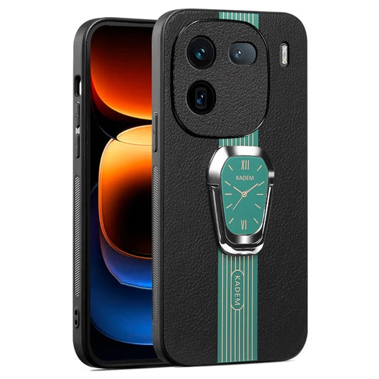 KADEM For vivo iQOO 12 Pro 5G Phone Cover PU Leather+TPU+Acrylic Scratch-proof Back Case
