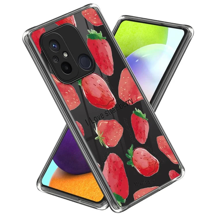 TPU Case for Xiaomi Redmi 12C 4G Pattern Printing Phone Cover Protector