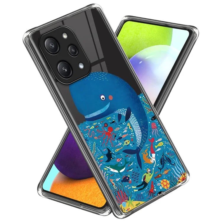 For Xiaomi Redmi 12 5G (Global) / Poco M6 Pro 5G TPU Case Phone Cover with Pattern Printing