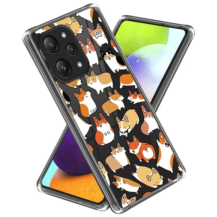 For Xiaomi Redmi 12 5G (Global) / Poco M6 Pro 5G TPU Case Phone Cover with Pattern Printing