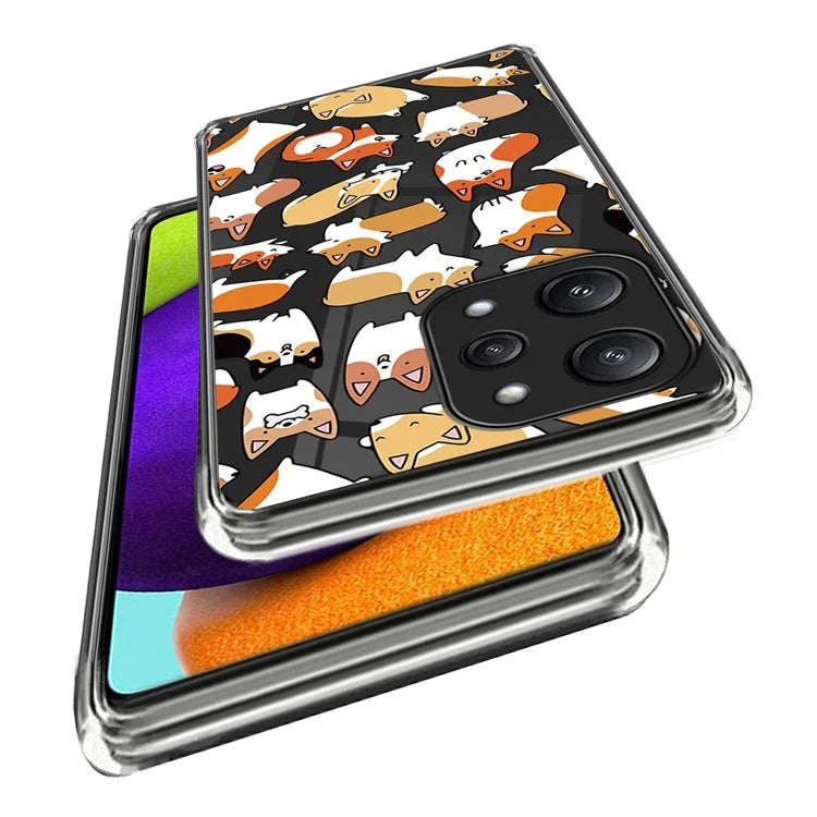 For Xiaomi Redmi 12 5G (Global) / Poco M6 Pro 5G TPU Case Phone Cover with Pattern Printing