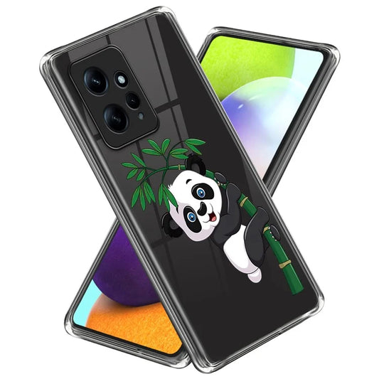 TPU Phone Case for Xiaomi Redmi Note 12 4G Shell Pattern Printing Cover and Bamboo