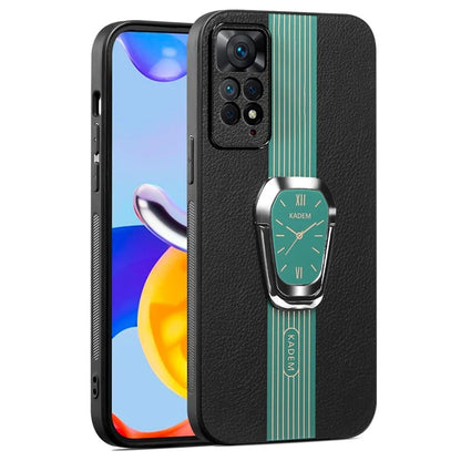 KADEM For Xiaomi Redmi Note 11 Pro 5G (Qualcomm) / Redmi Note 11  4G (MediaTek) Case PU+TPU+Acrylic Phone Cover